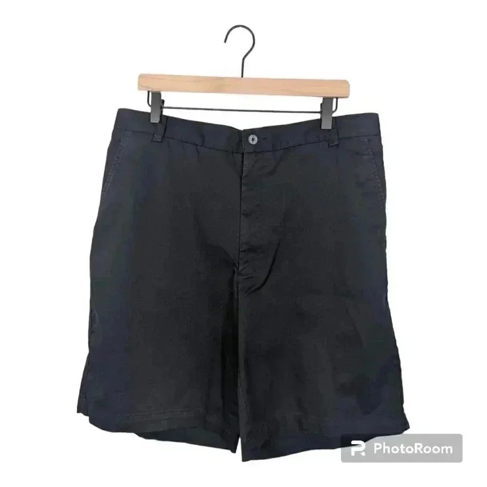 Men’s Nike Cotton Poly Stretch Flat Front Golf Shorts Black Size 36